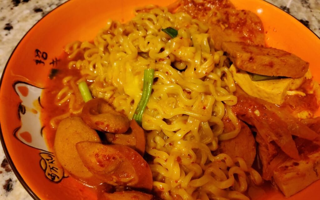 Made Korean Army stew with Buldak ramen