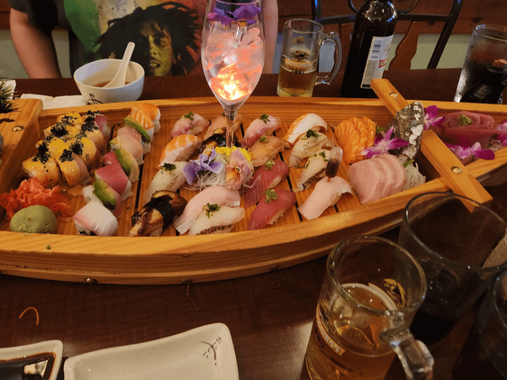 Midori sushi boat.