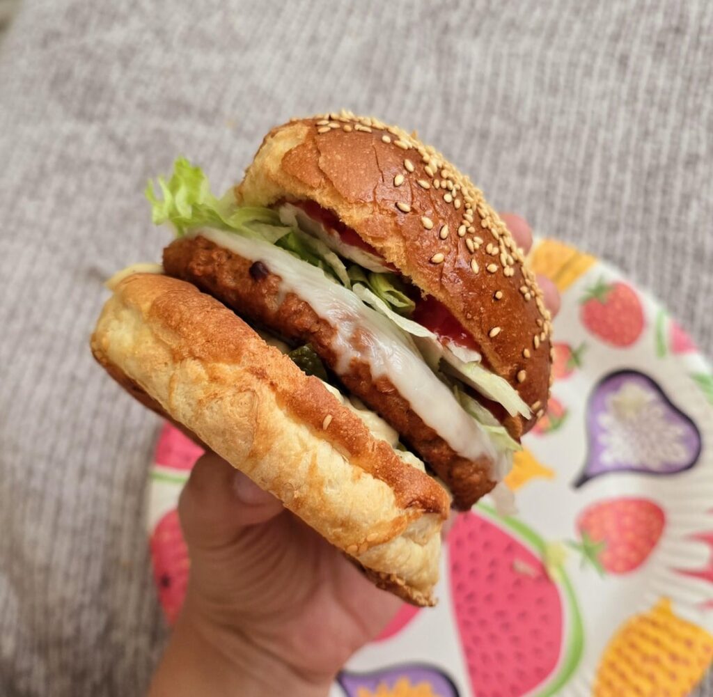 Made a vegan quarter pounder