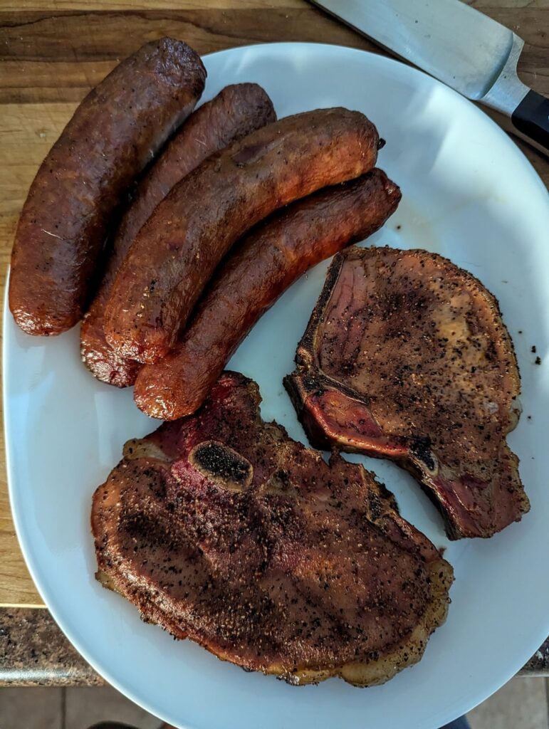 First few cooks on Weber Searwood 600 First few cooks on Weber Searwood 600