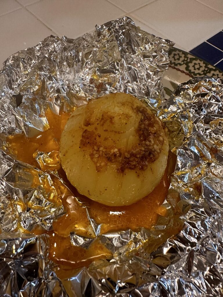 Enjoyed some baked onions for dinner this week!