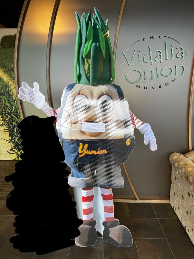 In case you didn’t know, there is a Vidalia Onion Museum and they have a mascot named Yumion