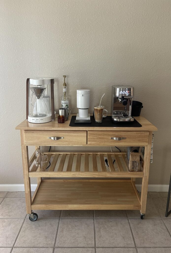 Just finished my barebones set up- we have extremely high ceilings, how would you fill up the space above?