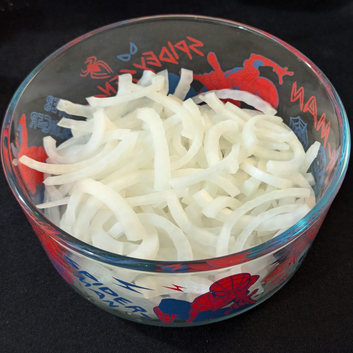 Onions and Spider-Man. 2 of my favorite things