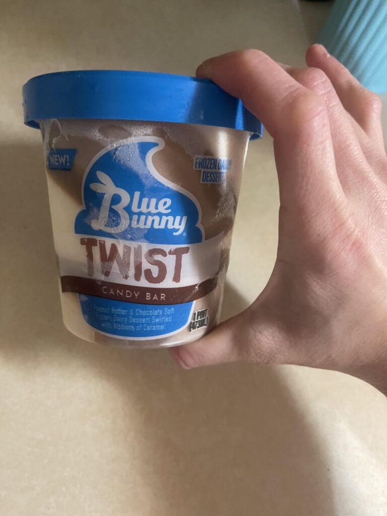 Blue Bunny Twist Candy Bar