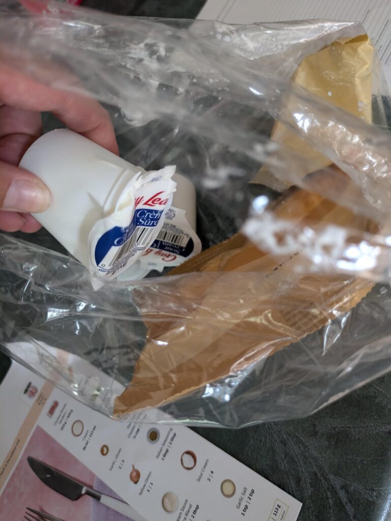 2nd Box in a Row with Squashed Sour Cream