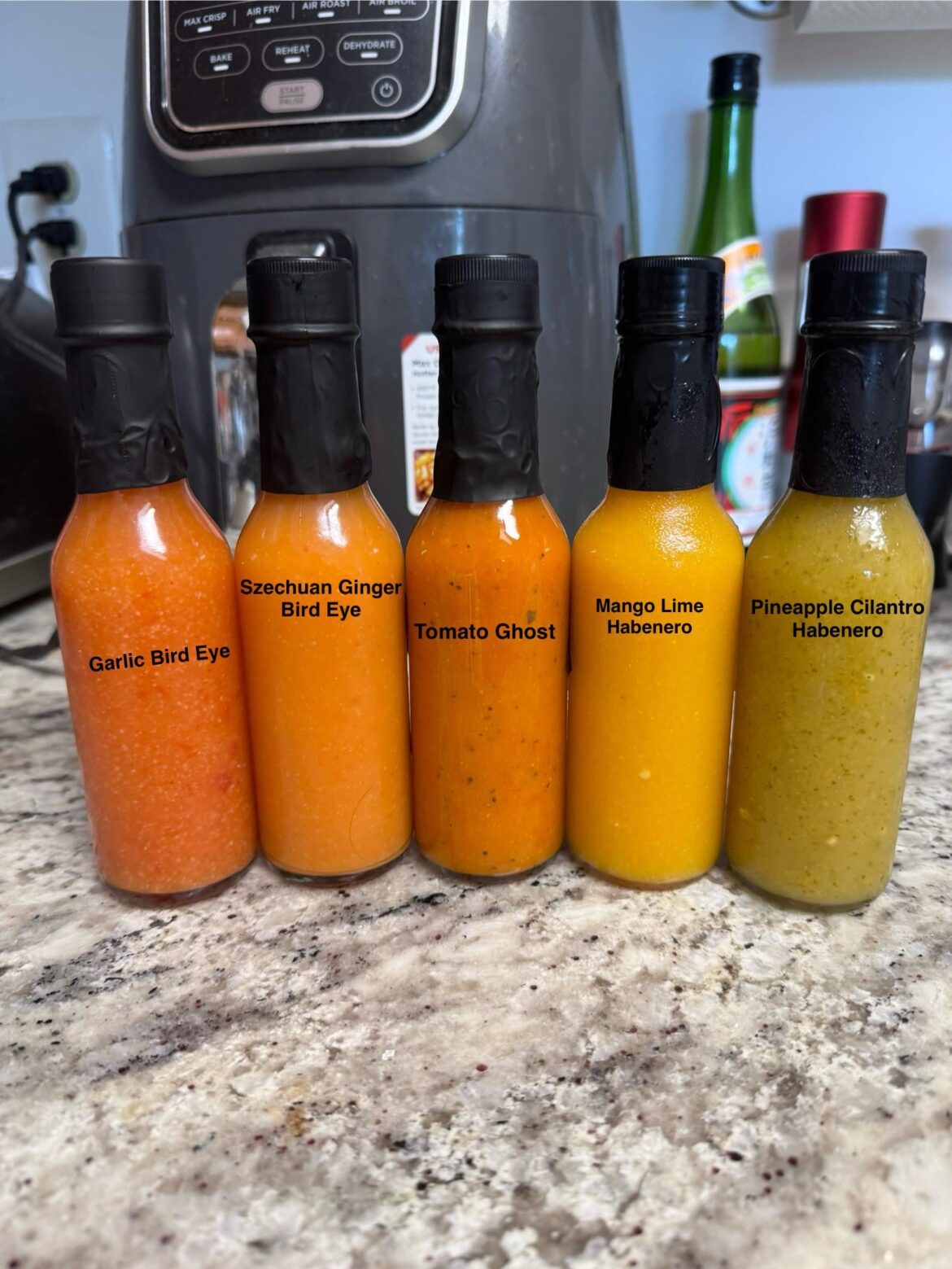 My first time making sauce with home grown peppers. I’m immensely proud of how it turned out.
