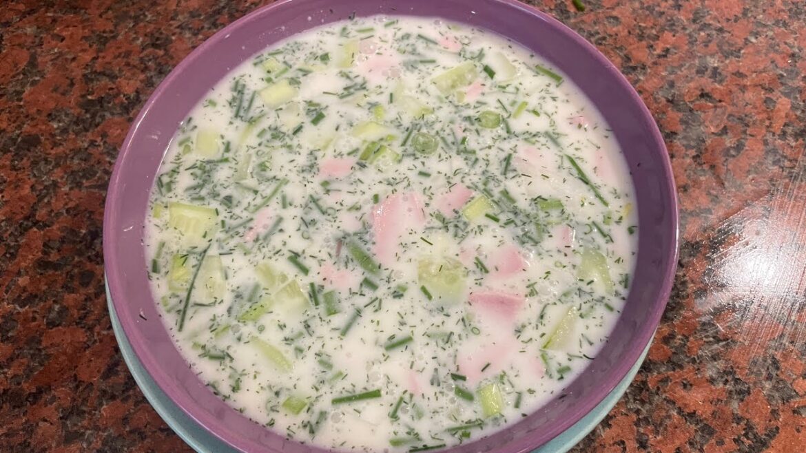 Canicule soupe froide la meilleur recette, Heatwave cold soup the best recipe,#recipe#recette#soup