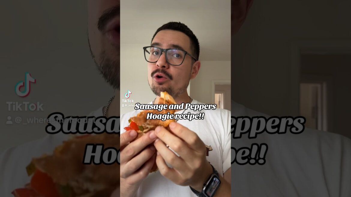 Sausage and Peppers Hoagie recipe! - cook with me!