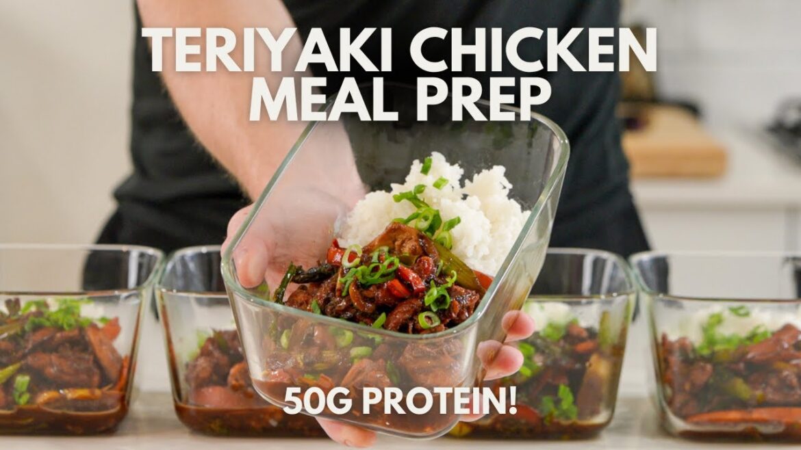 Epic Low Calorie High Protein Chicken Teriyaki Stir Fry Meal Prep Recipe!