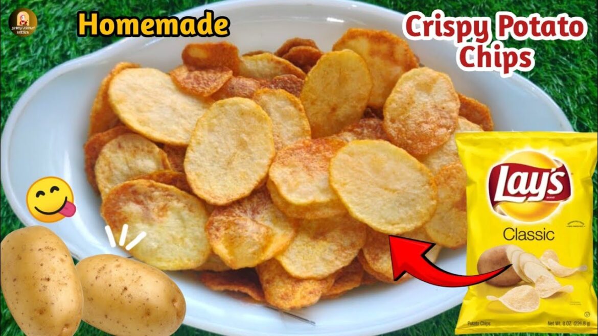 Crispy Potato Chips Recipe | How To Make Homemade Lay's Recipe | Potato Chips By Jamila Ashraf