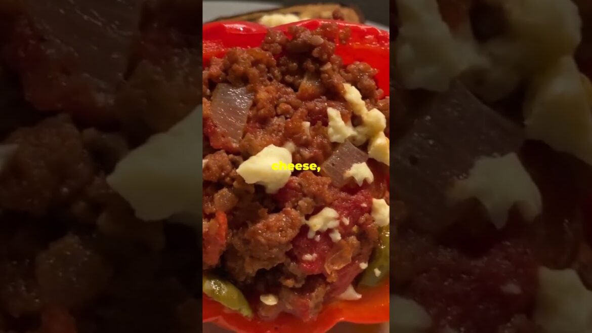 Quick & Easy Stuffed Bell Peppers Recipe! #ketofoods #nourishingmeals #healthyfood Quick & Easy Stuffed Bell Peppers Recipe! #ketofoods #nourishingmeals #healthyfood