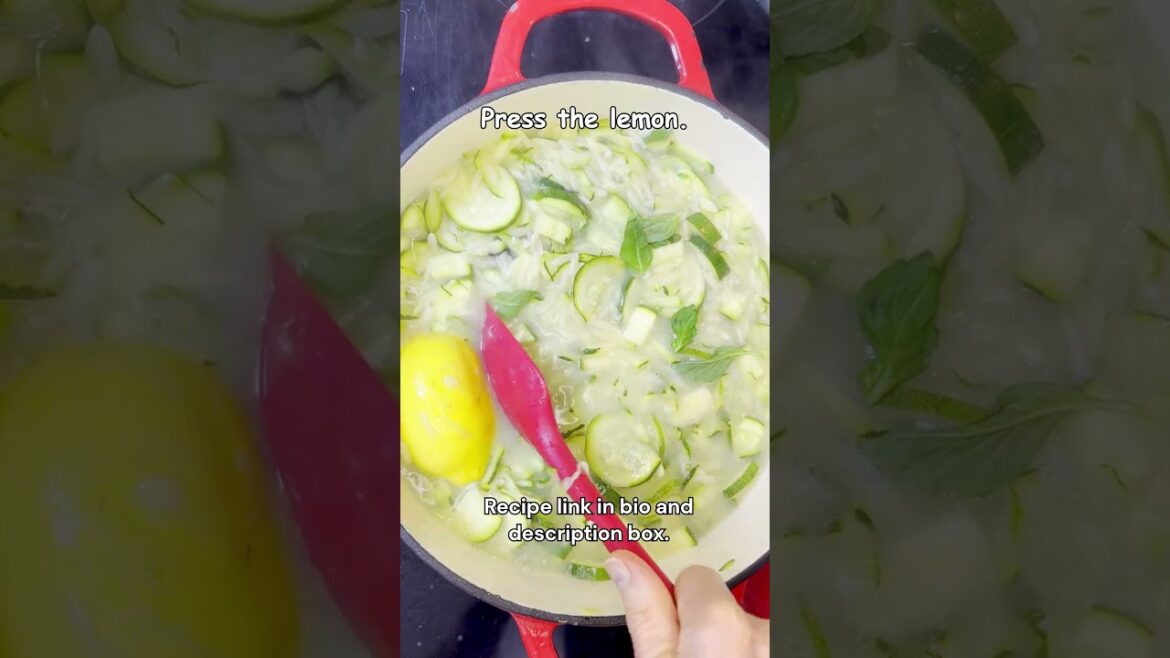 Soupy, Sloppy Summer Orzo!   So Parmy, Lemony & Basily! #easy #healthy