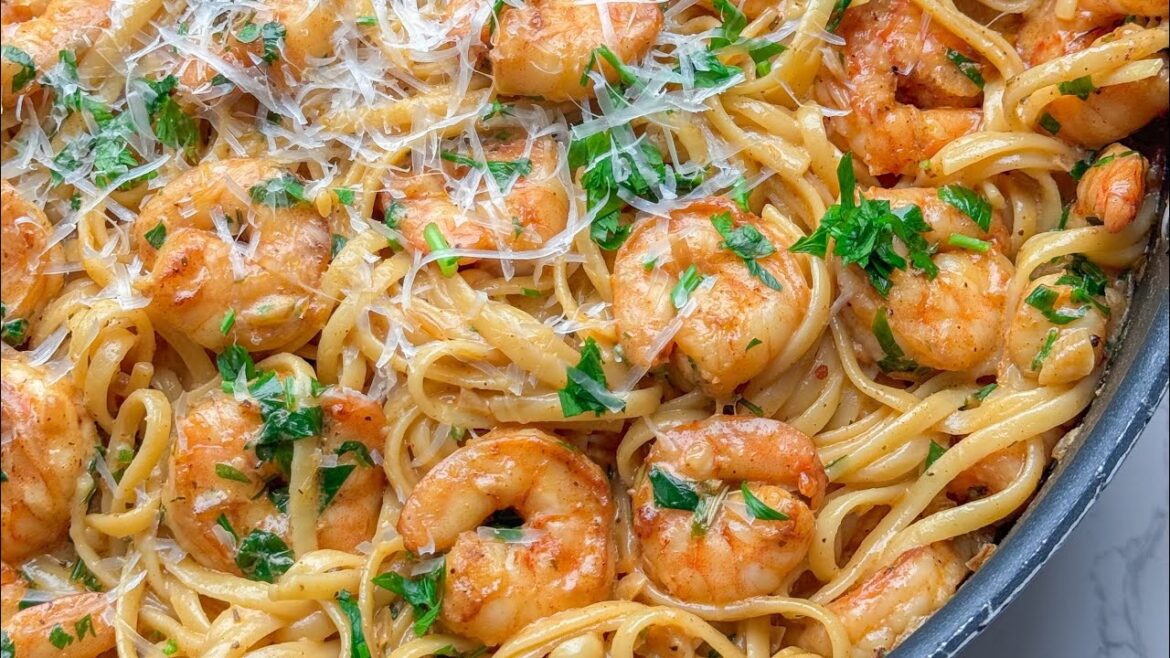 Creamy Shrimp Scampi Pasta