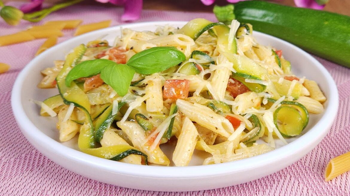 Pasta wie im Restaurant in nur 10 Minuten! 2 nützliche Zucchini-Rezepte.