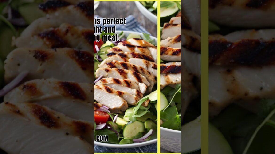 How to Make Grilled Chicken and Zucchini Salad | Healthy Summer Recipe