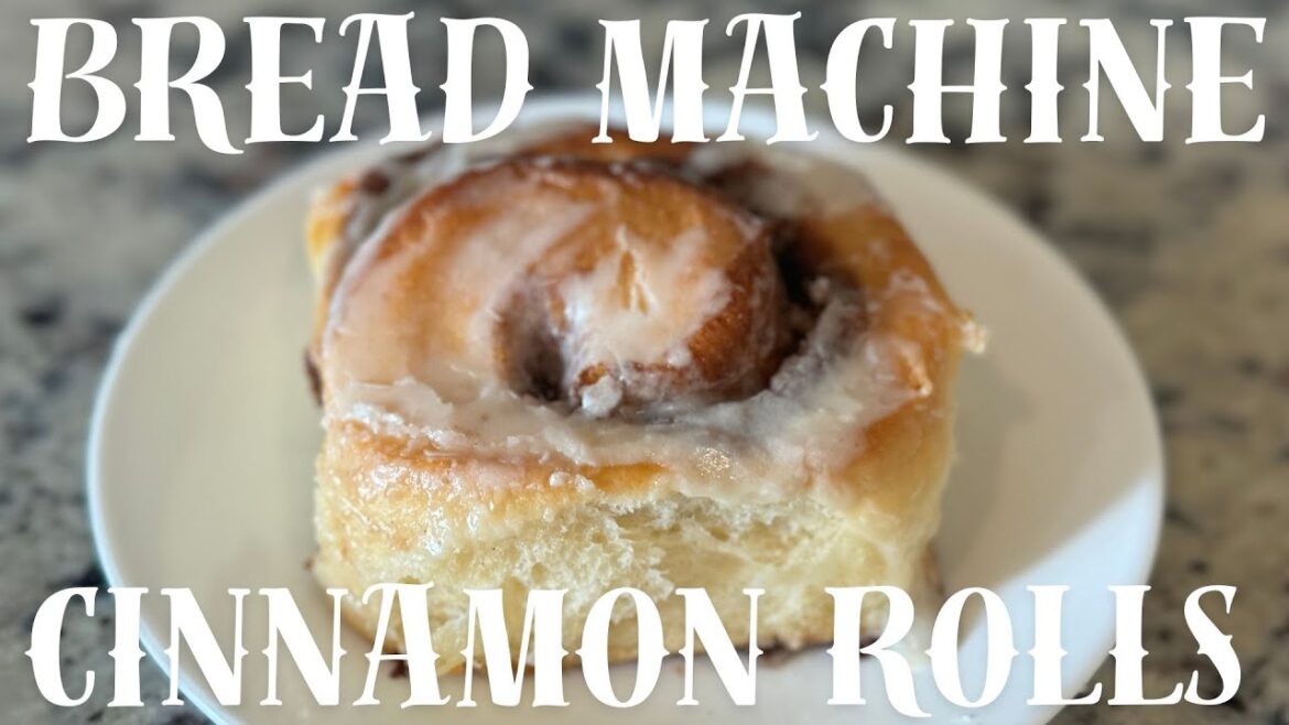 Easy Bread Machine Cinnamon Rolls Recipe with Glaze - Dough Cycle Recipe #recipe #cinnamonrolls