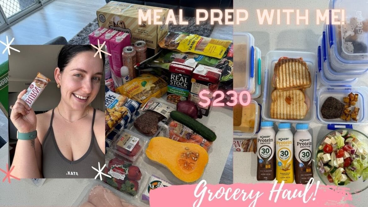 $230 GROCERY HAUL & MEAL PREP WITH ME / How I Lost 10kg! Fat Loss Phase