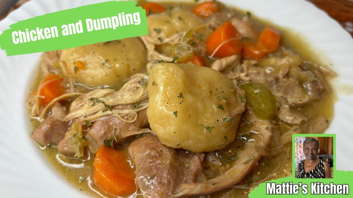 Mouthwatering Homemade Chicken and Dumpling Recipe / Mattie’s Kitchen Mouthwatering Homemade Chicken and Dumpling Recipe / Mattie's Kitchen