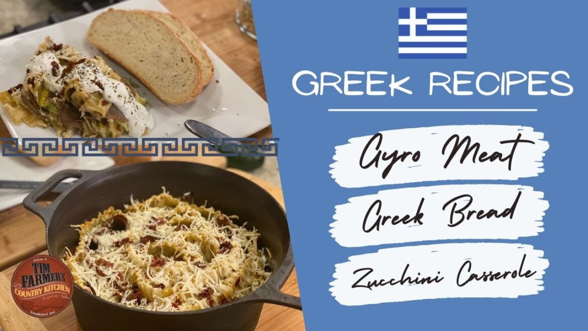 Zucchini Gyro Casserole, Greek Street Bread and Make Your Own Gyro Meat (#1226) Zucchini Gyro Casserole, Greek Street Bread and Make Your Own Gyro Meat (#1226)
