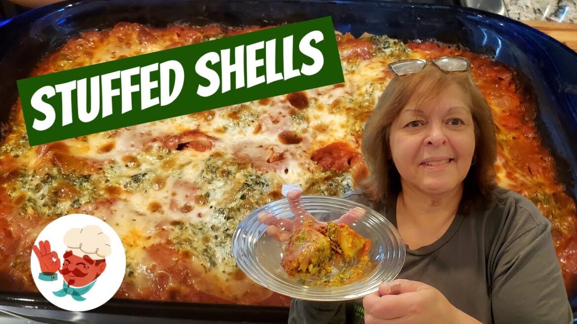 How to Make Spinach and Cheese Stuffed Shells!  Easy, Recipe with no Pre-boiled Pasta!