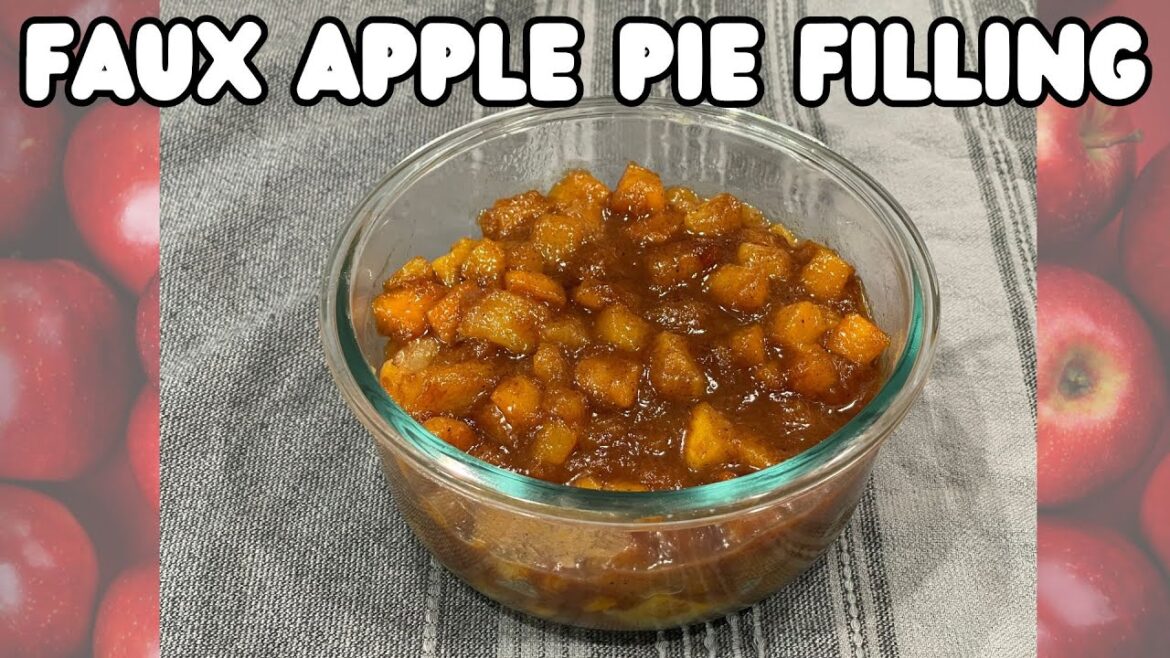 Faux Apple Pie Filling from Zucchini – Keto Friendly and Only 3g Net Carbs per 1/2 Cup Serving Faux Apple Pie Filling from Zucchini - Keto Friendly and Only 3g Net Carbs per 1/2 Cup Serving