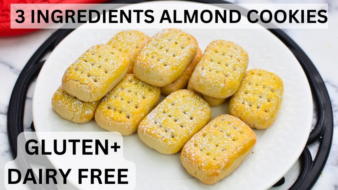 3 Ingredients Almond Flour cookies | Gluten Free, Dairy Free 3 Ingredients Almond Flour cookies | Gluten Free, Dairy Free