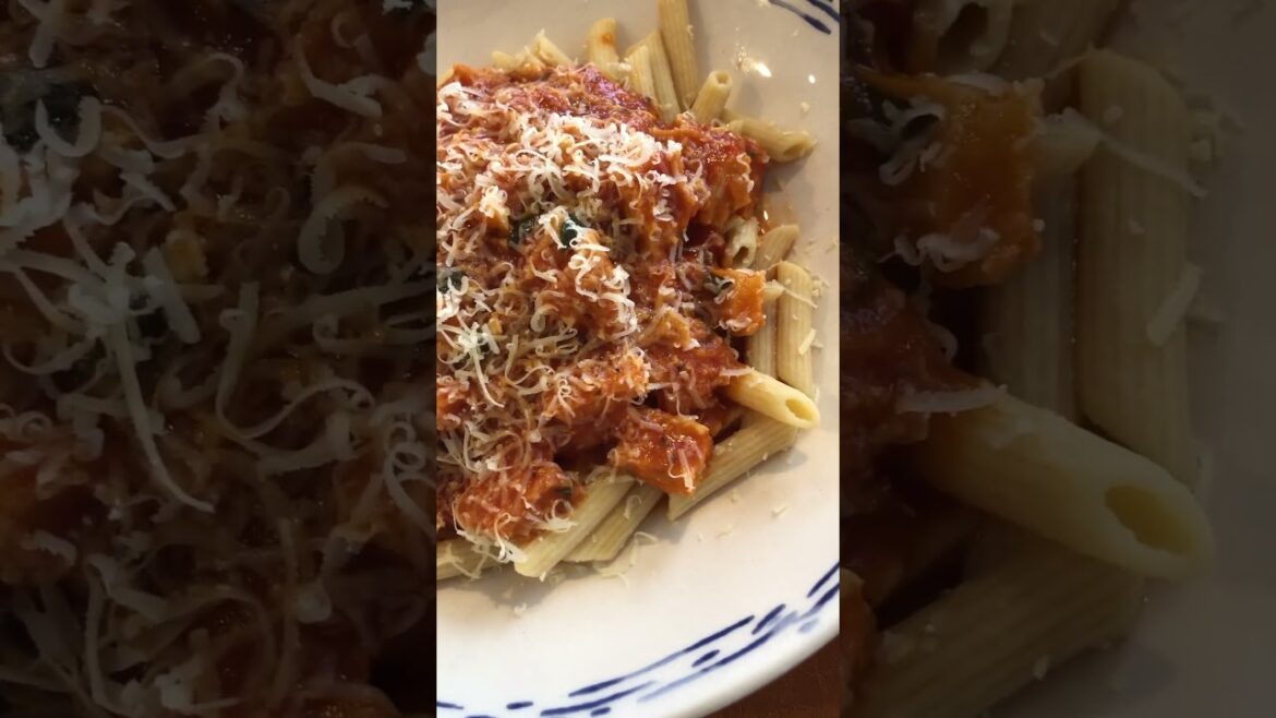 My version of Tripe - Trippa alla Romana , on chickpea pasta, with Parmesan cheese