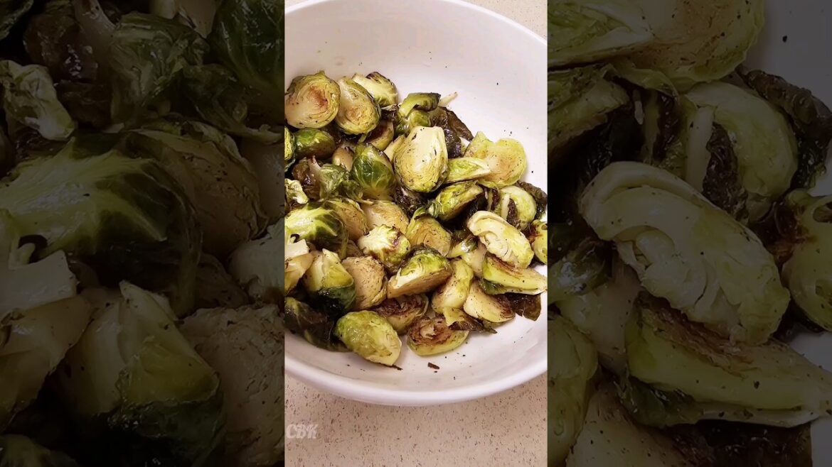 Delicious Honey Balsamic Glazed Brussels Sprouts Recipe #easyrecipe #shorts