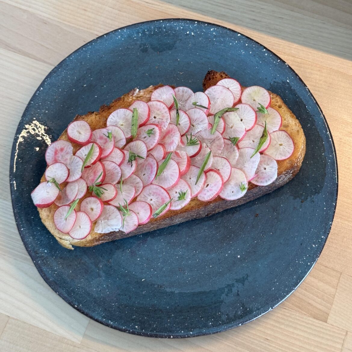 French radish toast