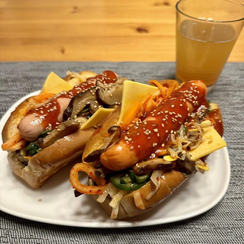 Bibim hots, and dogbokki 🙈🌭