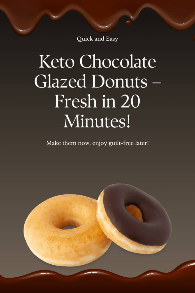Keto Chocolate Glazed Donuts – Fresh in 20 Minutes!