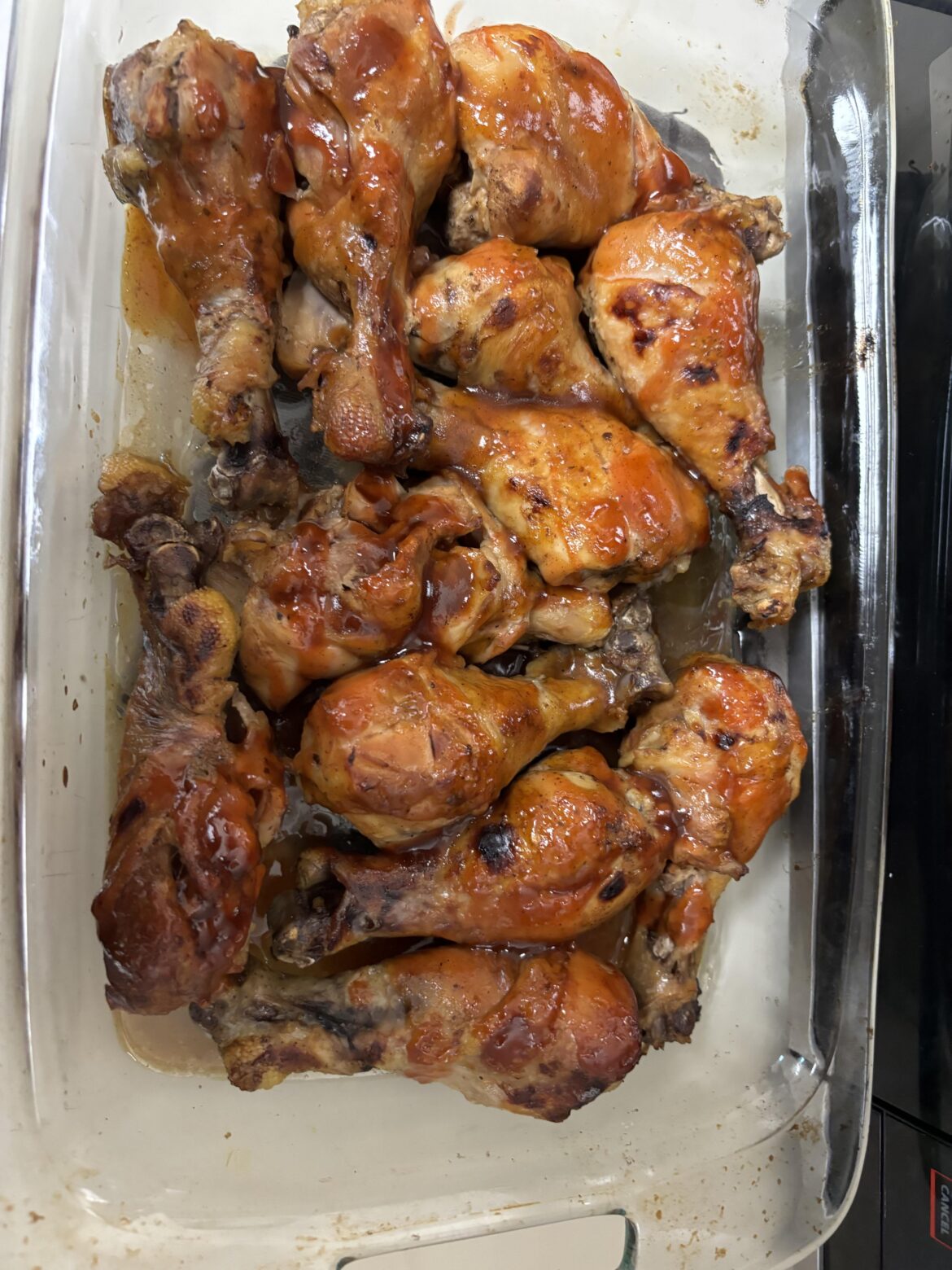 my meal prep for the week :) slow cooker barbecue chicken legs. I broiled them for 5 minutes afterwards to get the nice crispy look!
