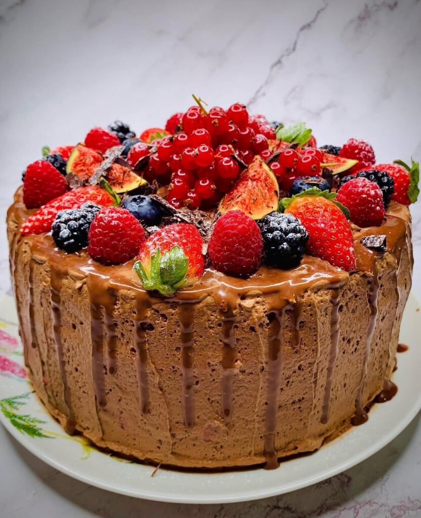 Rich Chocolate Berry Mousse Cake