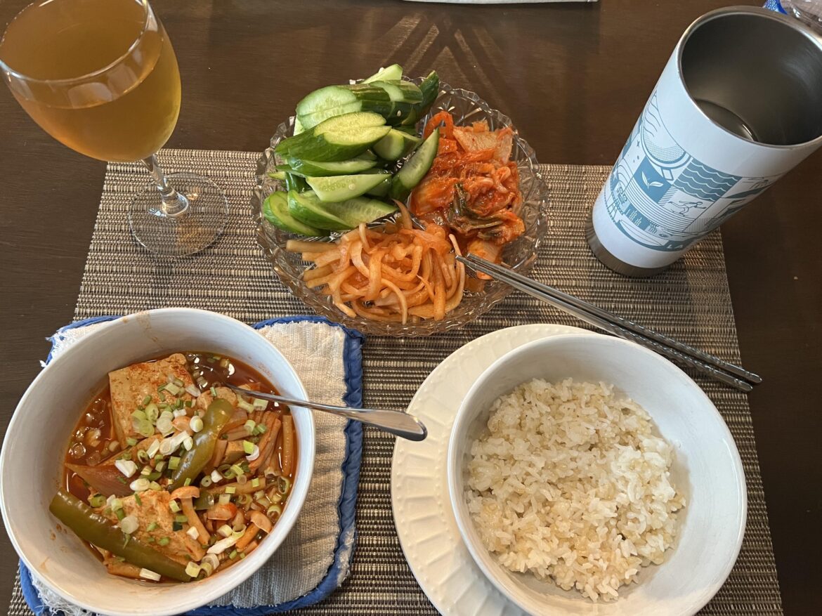 Part of being an adult is realizing you can have cold barley tea in a wine glass