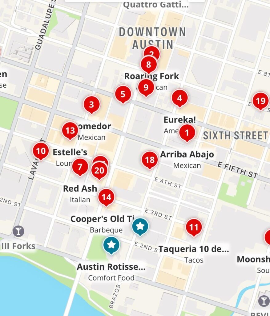 Best Food near the Paramount? Driving from an hour away to see a show and want some good food beforehand. Photo is just to remind you of the area etc.