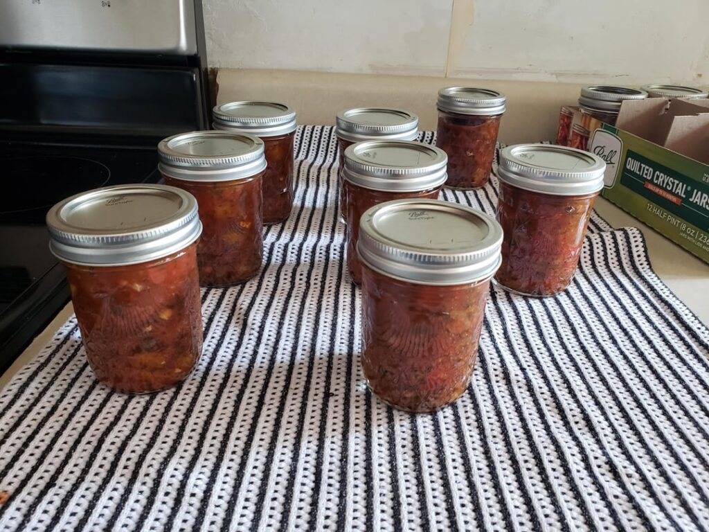 A lot of fresh produce stands here in Iowa. Made salsa.