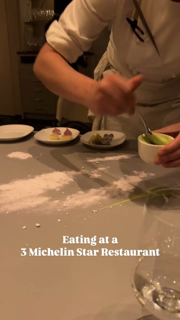 Eating at a 3 Michelin star restaurant