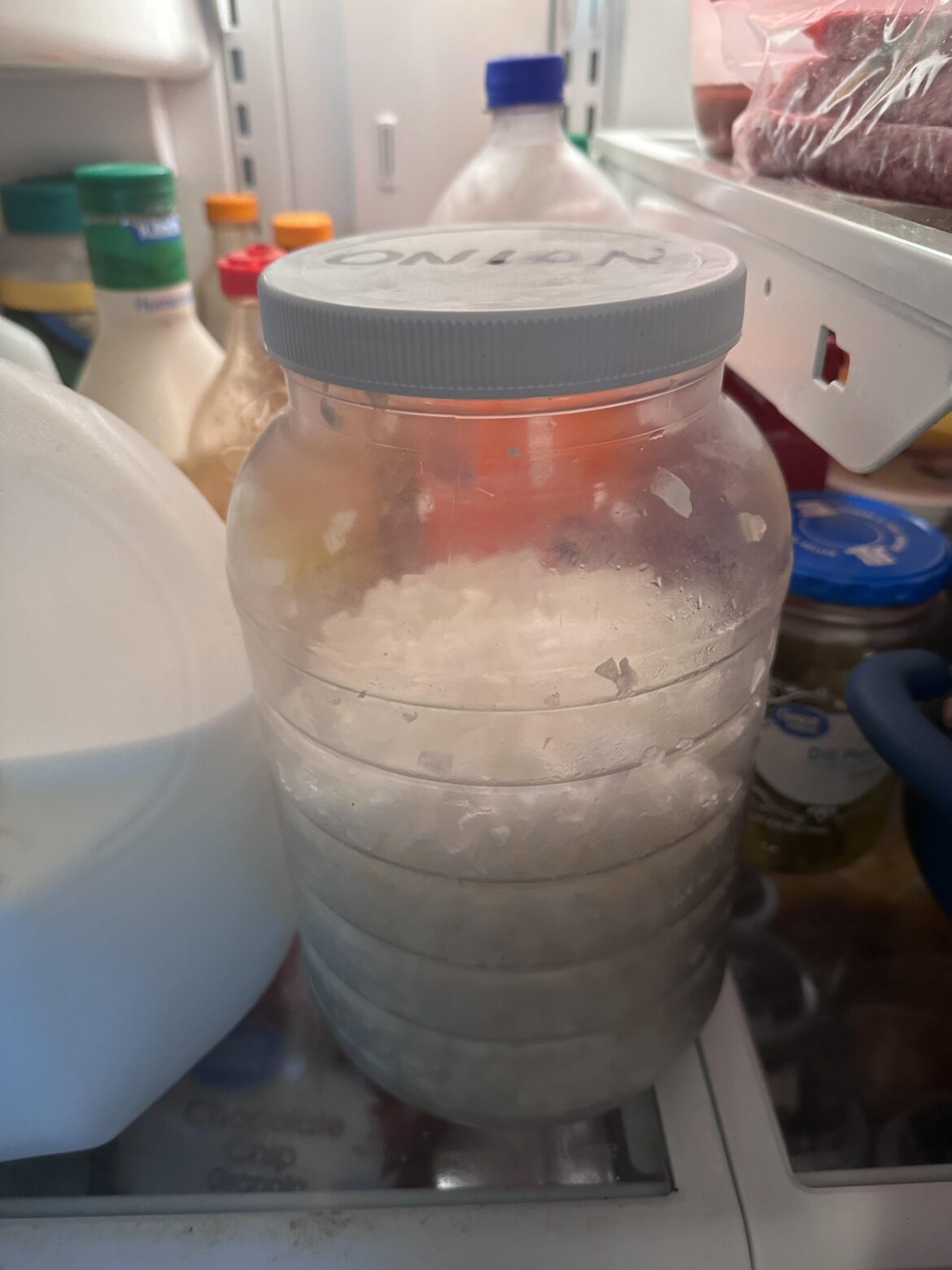 The only correct amount of onions to have in your fridge.