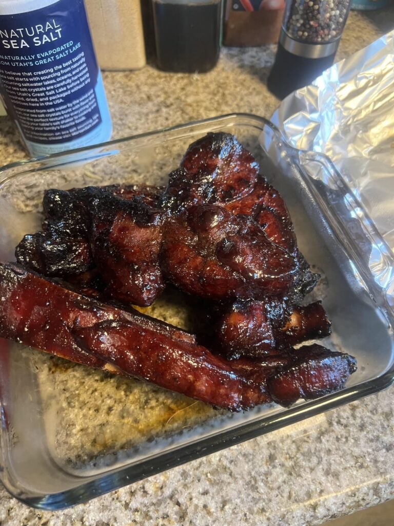 Char Siu style pork country ribs on PitBoss Pro Series 1100