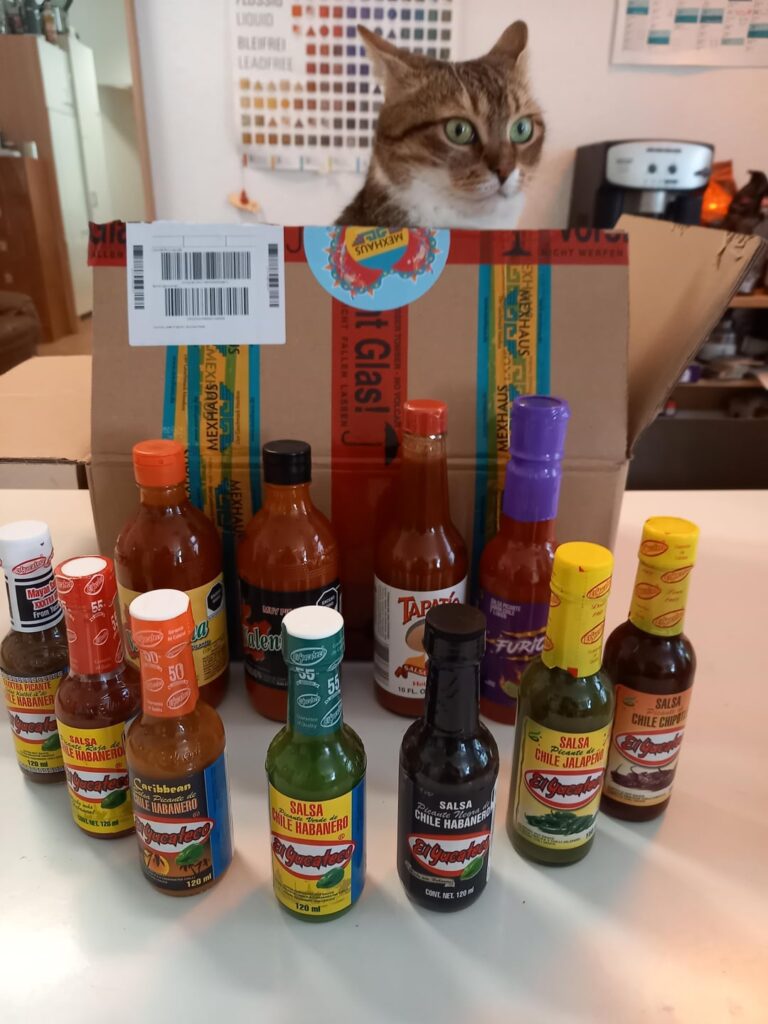 Finally got the Mexican taste here in Europe. My cat seems not too thrilled with my spending habits though.