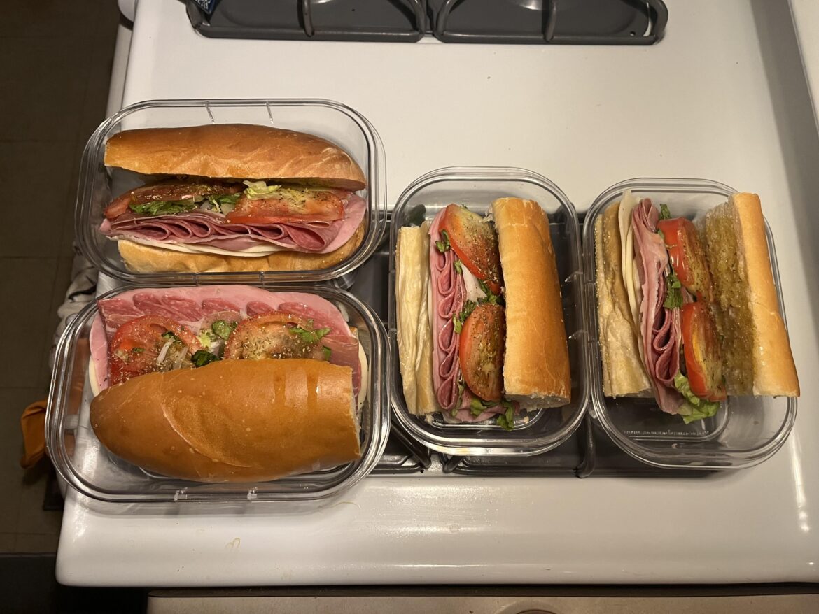 Meal prep of the past few weeks: Barely-an-Italian Sub 🇮🇹🐺🇮🇹🐺🇮🇹