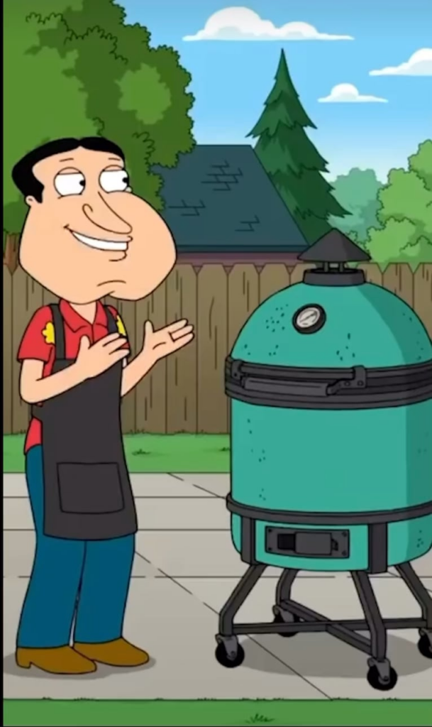 just set up my KJ and pulled 2 racks of memphis rubbed baby back ribs that have been in the fridge for 12hrs and my buddy sends me this.