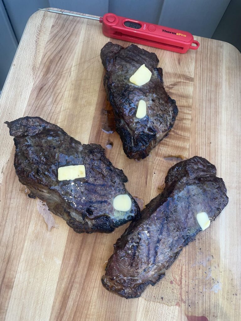 Just a couple of Costco NY strips
