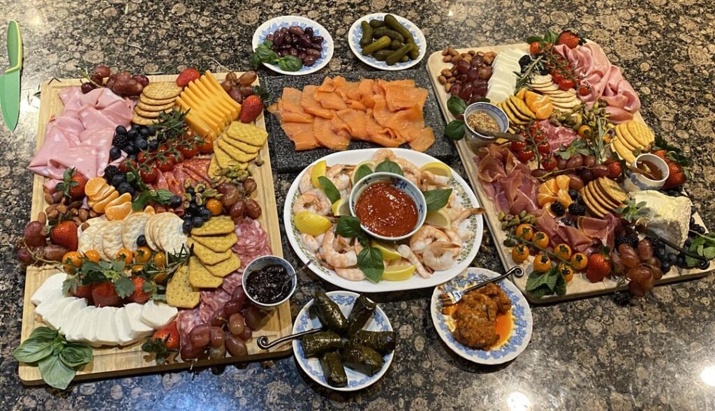 Before and after shots from a get-together we hosted a few years back