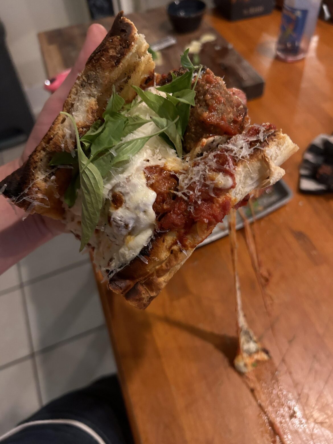 Meatball sub in action