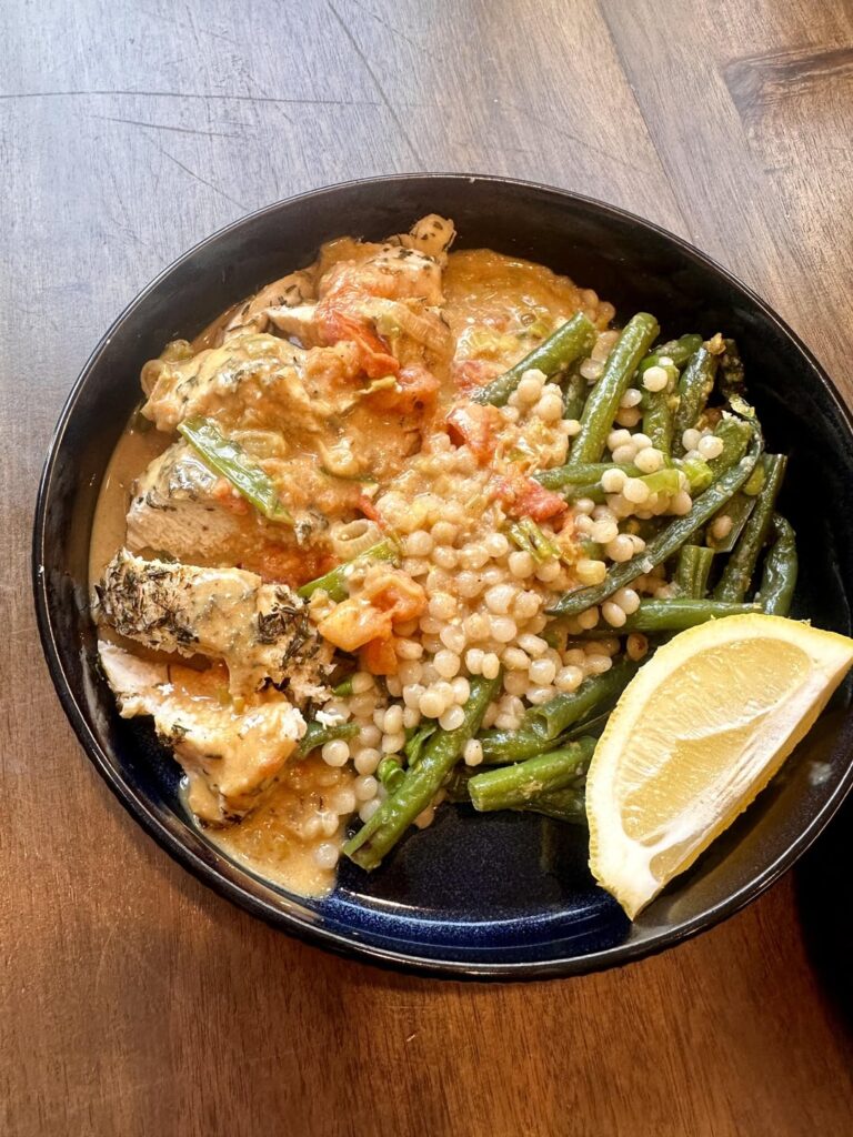Chicken Thyme with Green Bean Couscous