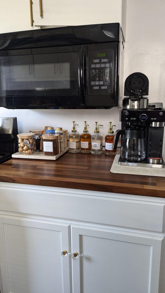 our coffee bar is complete 🙌🏻