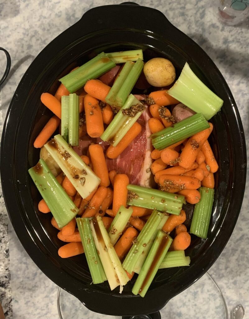 Sunday’s pot roast: before and after