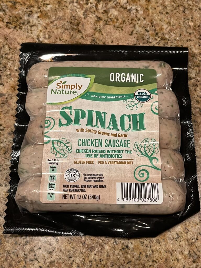New product at Aldi. Chicken Sausage 70kcal each with 12g Protein! They had an Italian version too